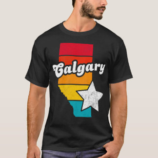 Calgary Alberta Canada Vintag Distressed Souvenir T-Shirt