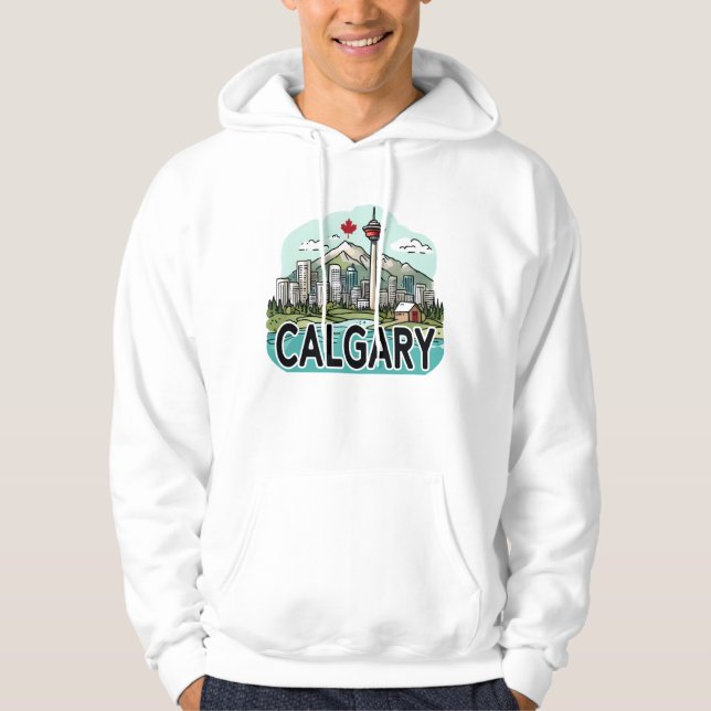 Calgary Alberta Kanada Hoodie (Vorderseite)