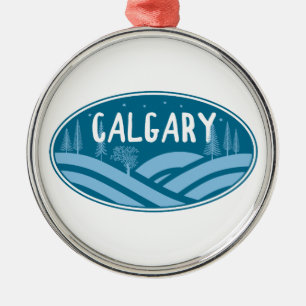 Calgary Alberta Outdoor-Aktivitäten Ornament Aus Metall