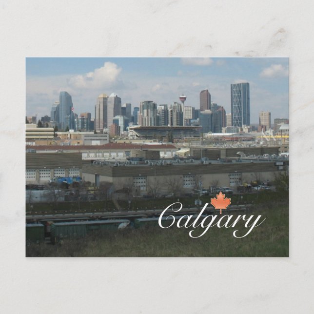 Calgary Alberta Postkarte (Vorderseite)