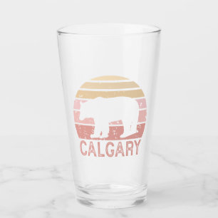 Calgary Alberta Retro Bear Glas