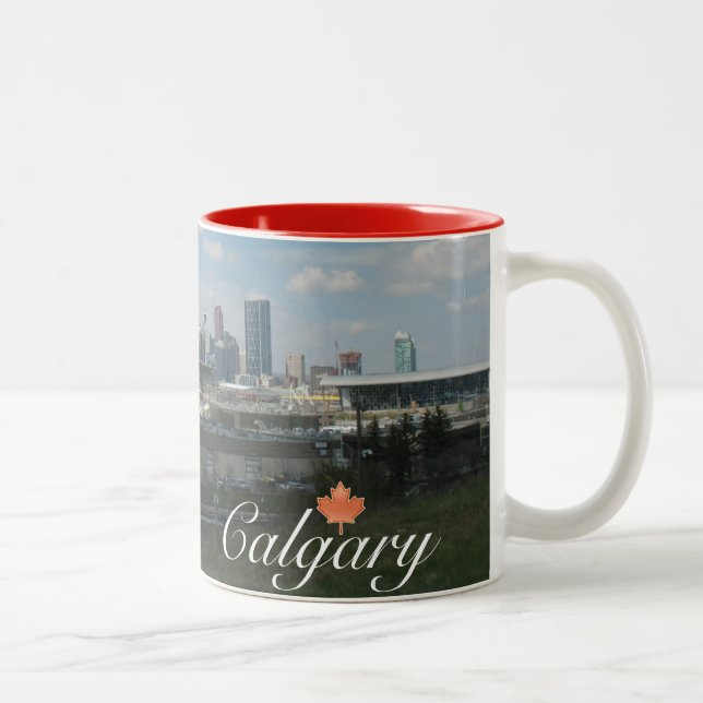 Calgary Alberta Zweifarbige Tasse (Rechts)