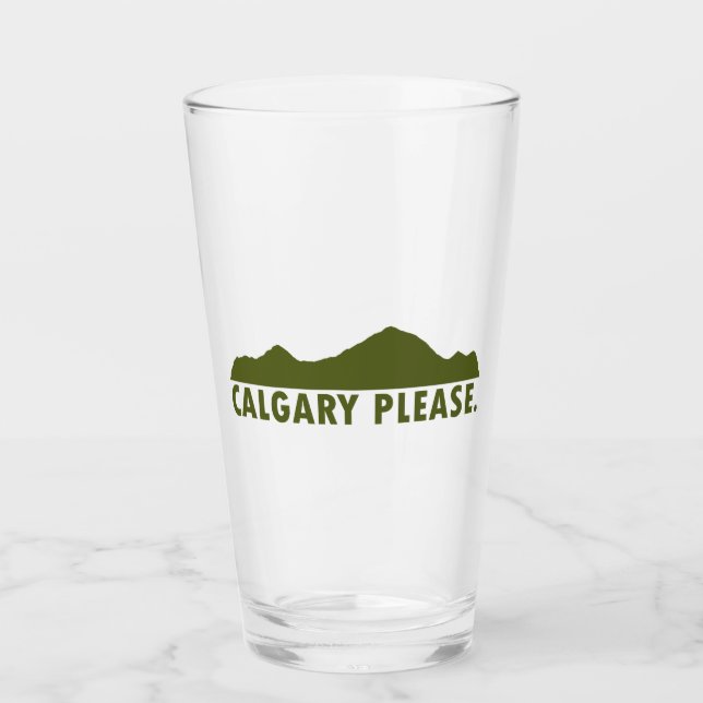 Calgary Bitte Glas (Vorderseite)