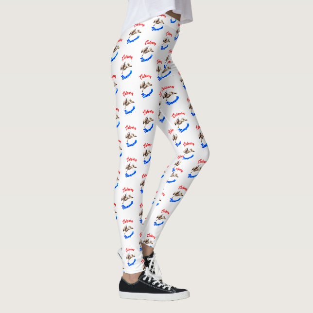 Calgary Canada Horses July Riders Calgary Stampede Leggings (Rechts)