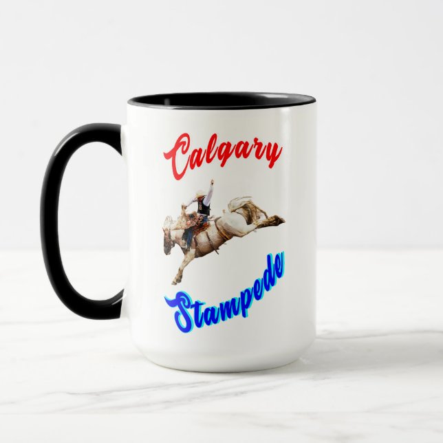 Calgary Canada Horses July Riders Calgary Stampede Tasse (Links)