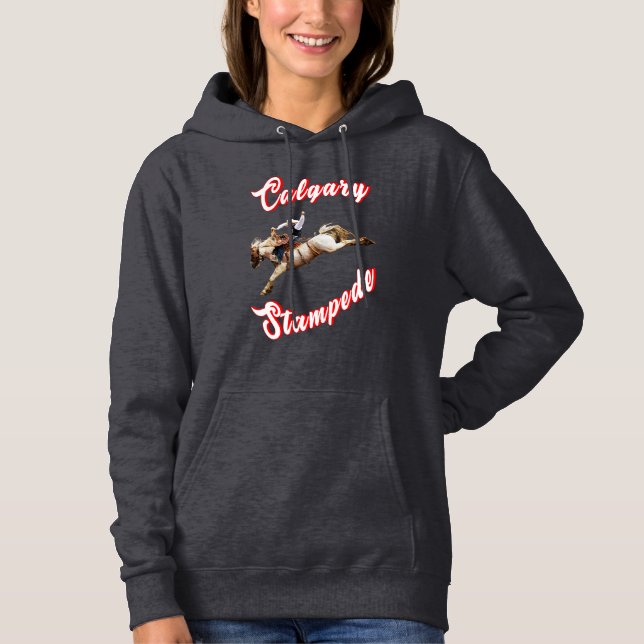 Calgary Canada Hourse July Riders Calgary Stampede Hoodie (Vorderseite)