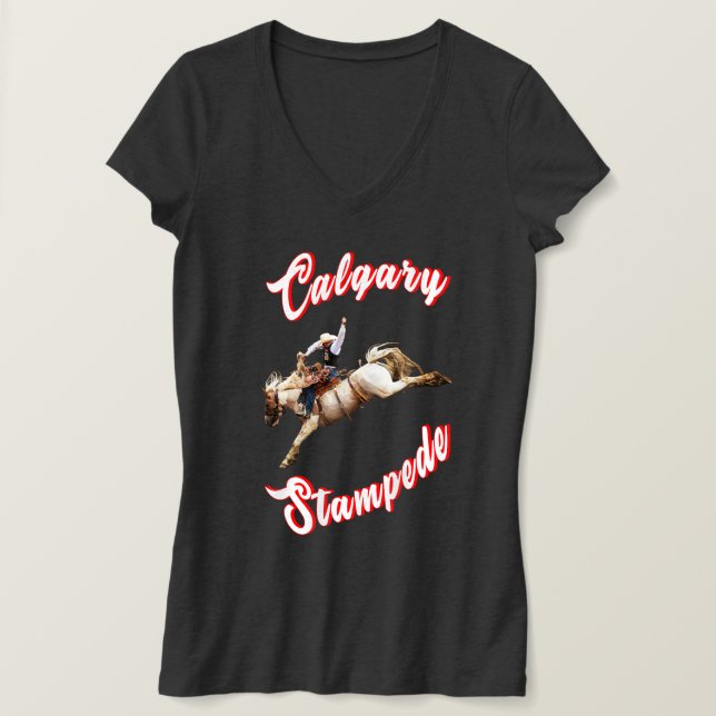Calgary Canada Hourse July Riders Calgary Stampede T-Shirt (Design vorne)