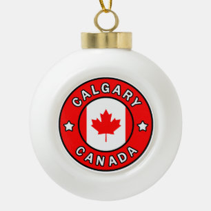 Calgary Canada Keramik Kugel-Ornament