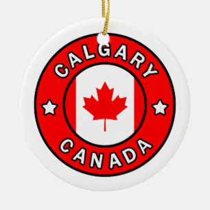 Calgary Canada Keramik Ornament