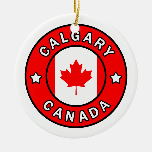Calgary Canada Keramik Ornament (Vorne)