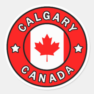 Calgary Canada Runder Aufkleber