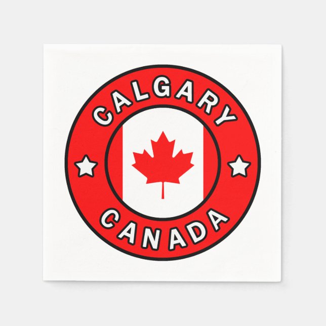 Calgary Canada Serviette (Vorderseite)