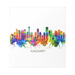 Calgary Canada Skyline Notizblock