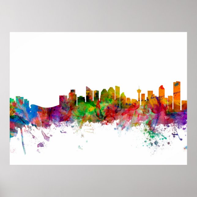 Calgary Canada Skyline Poster (Vorne)