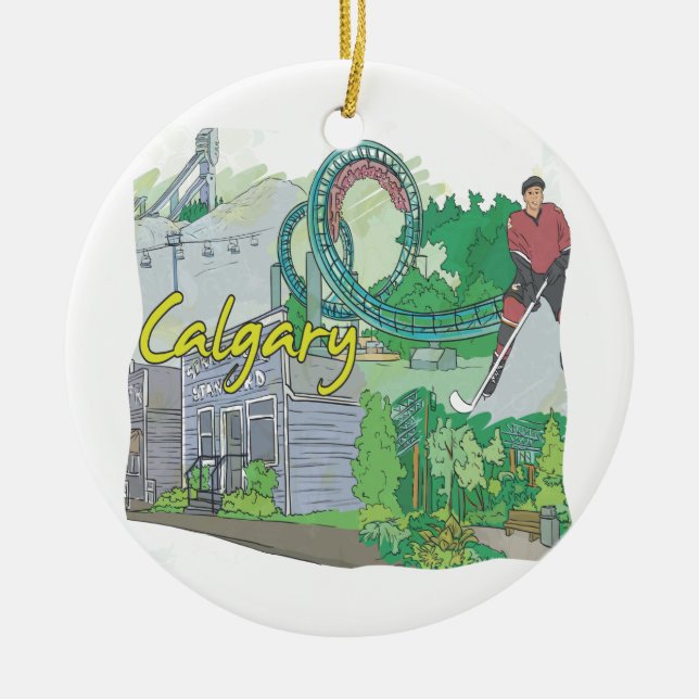 Calgary Keramik Ornament (Vorne)