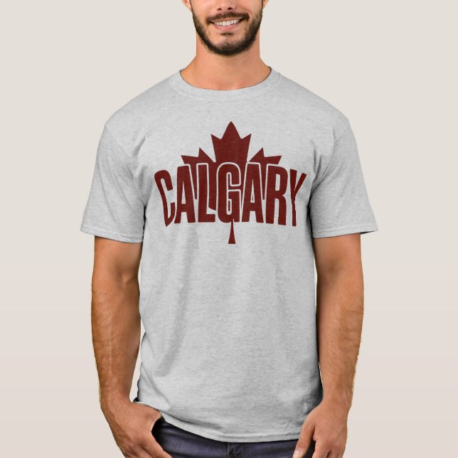 Calgary  Maple Leaf Graphic T-Shirt – AB (Vorderseite)