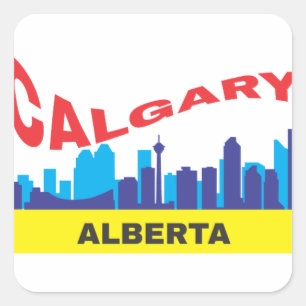 Calgary Quadratischer Aufkleber