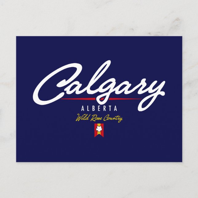 Calgary Script Postkarte (Vorderseite)