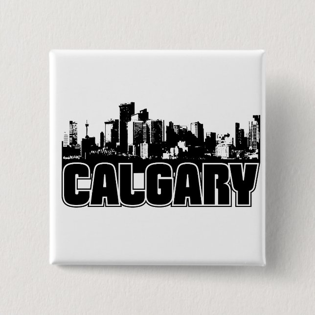 Calgary-Skyline Button (Vorderseite)