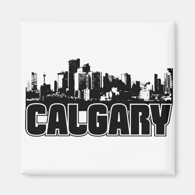 Calgary Skyline Magnet (Vorne)