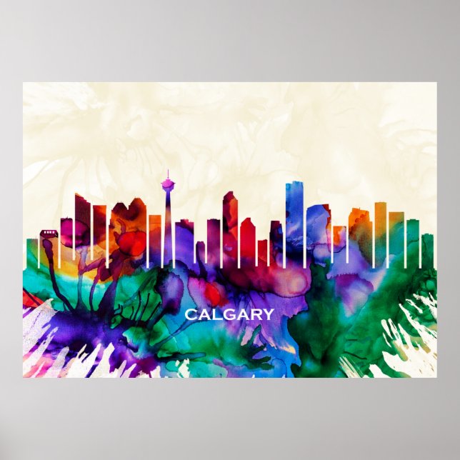 Calgary Skyline Poster (Vorne)