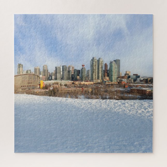Calgary Skyline Winter Wonderland (Vertikal)