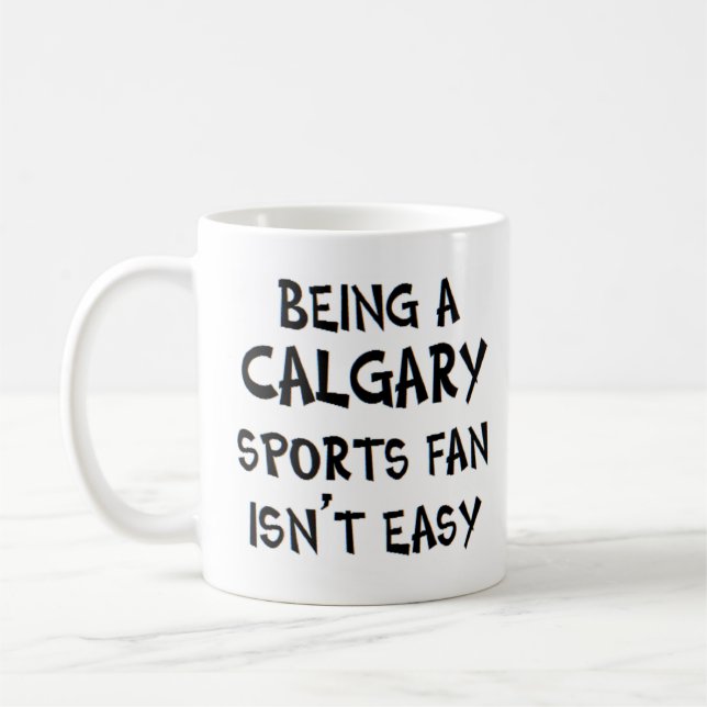 Calgary-Sportfan, zu sein Kaffeetasse (Links)