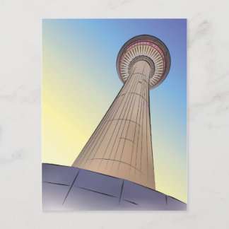 Calgary Tower Illustration Postkarte