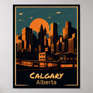 Calgary Vintage Kunst Poster