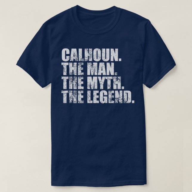 CalhounCalhoun Familienname Calhoun Nachname Calho T-Shirt (Design vorne)