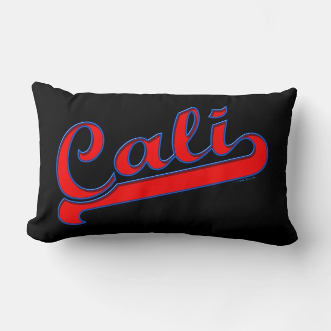 Cali California Neon Red Pillow Lendenkissen (Vorderseite)