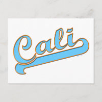 Cali California Surfer-Logo in Blue