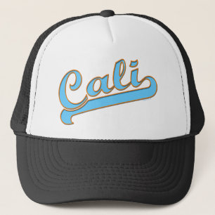 Cali California Surfer-Logo in Blue Truckerkappe