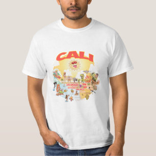 CALI Cartoon Südkalifornien T-Shirt