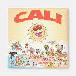 Cali Cartoons Magnet