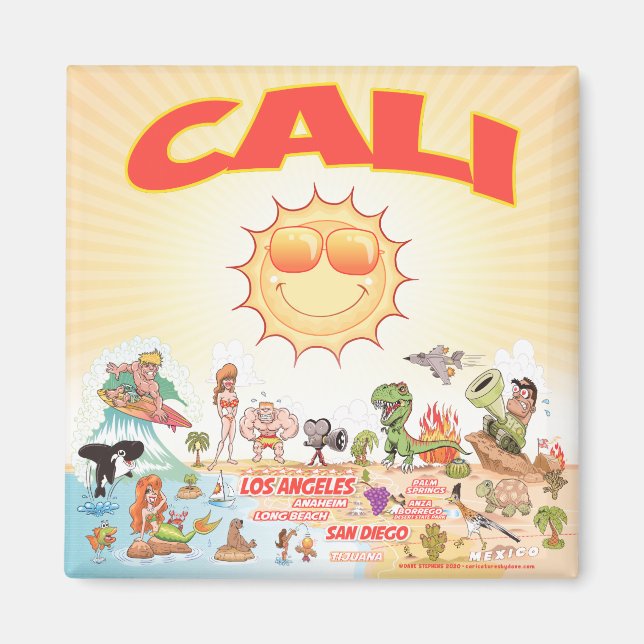 Cali Cartoons Magnet (Vorne)