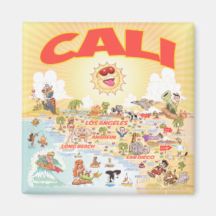 Cali Cartoons Magnet