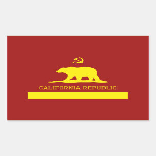Cali Commie-Aufkleber Rechteckiger Aufkleber