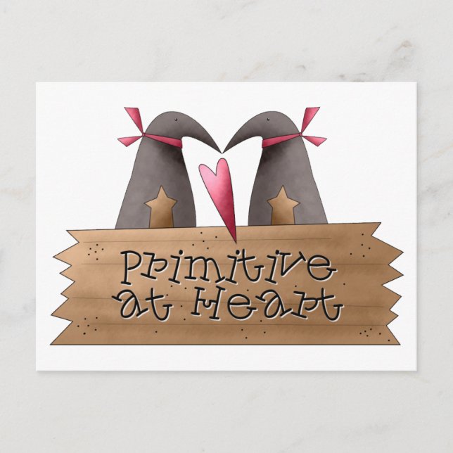 Cali Crows - Primitiv im Herzen Postkarte (Vorderseite)