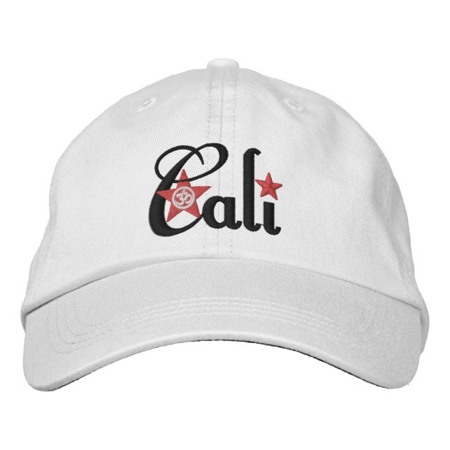 Cali einstellbar bestickte kappe (Vorderseite)