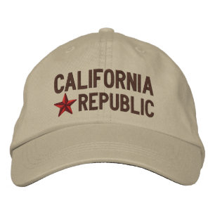 Cali Kalifornien Republik STERN Stickerei Bestickte Kappe