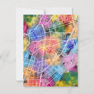 Cali Kolumbien City Map Postkarte