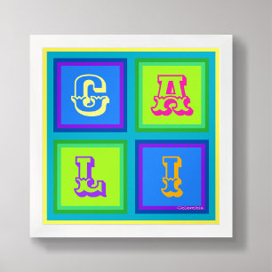 Cali Kolumbien Moderne farbenfrohe Wandkunst Poste Poster