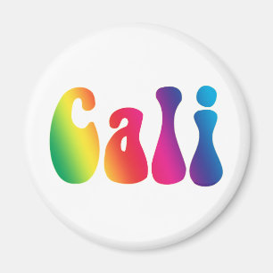 Cali Krawatte-Dye California Hippie-Logo Magnet