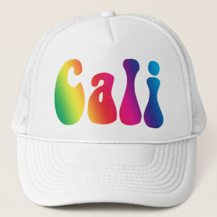 Cali Krawatte-Dye California Hippie-Logo Truckerkappe