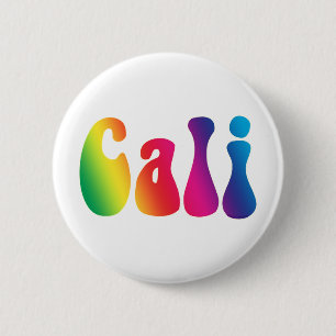 Cali Krawatten-Kalifornienhippie-Logo Button