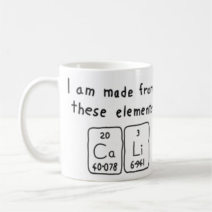 Cali Periodenname Tasse