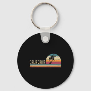 Cali Sommerferien Ca Palmen Usa Retro Calif Schlüsselanhänger