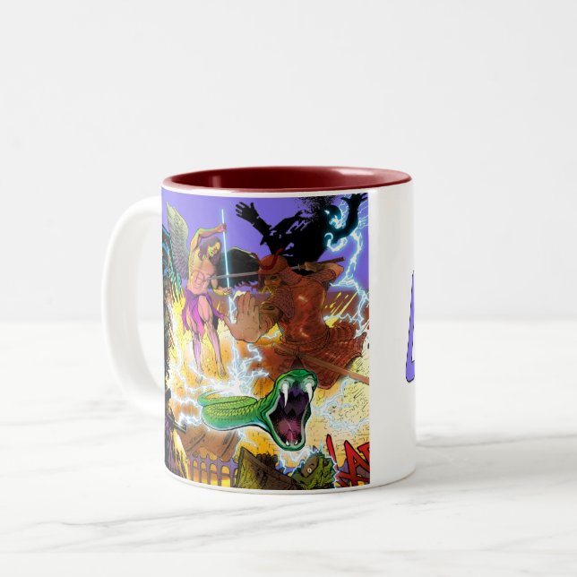 Caliber präsentiert V3 Kaffee-Tasse Zweifarbige Tasse (Vorderseite Links)