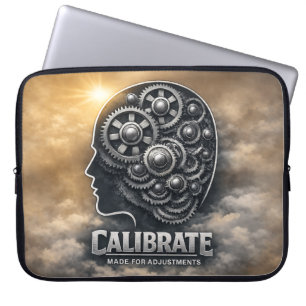 CalibrateMind – Abstrakte Förderung des kraftvolle Laptopschutzhülle